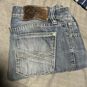 Distressed Rock and Roll Western Jeans